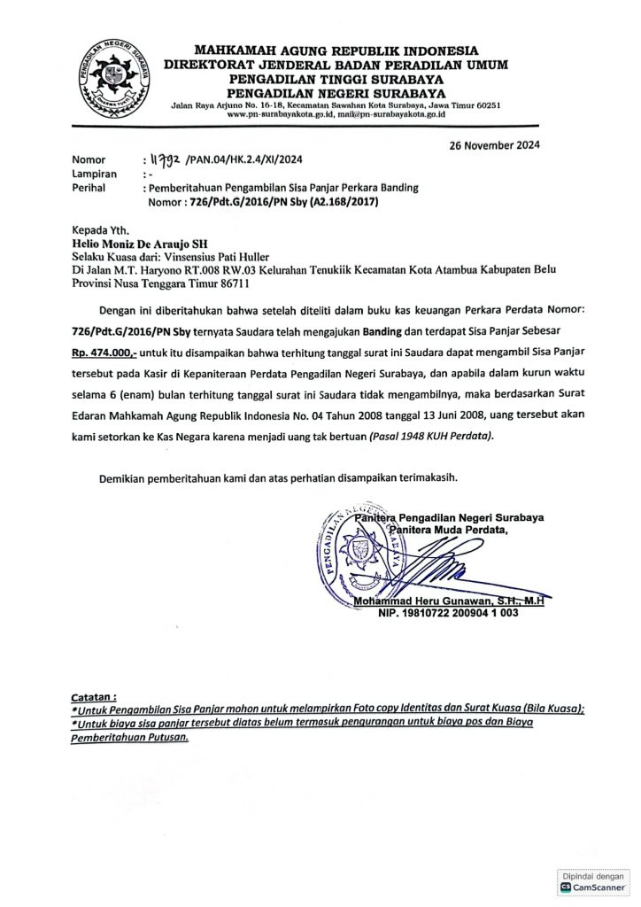 SISA PANJAR 726PDTG HELIO